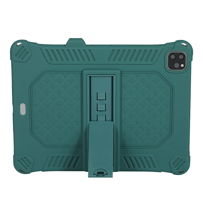 Чехол с защитой на плечо для iPad Pro 11 дюймов 2020 года, мягкий силиконовый держатель-стенд с длинным ремешком и петлей для Apple Pencil.