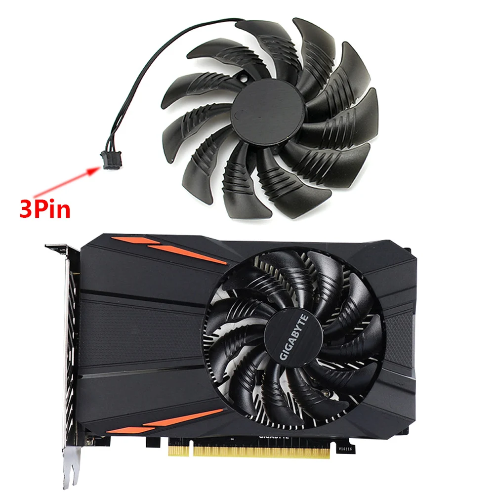 

T129215SU 88MM PLD09210S12HH Replace For Gigabyte Geforce GTX 1050 Ti fan For AMD RX550 RX 560 Fan Mini ITX G1 Radeon Gaming Fan