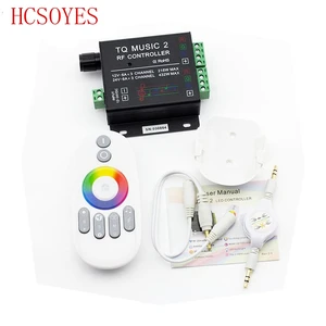 DC12-24V Music 2 Control ler 18A RF дистанционное управление RGB лента интеллектуальная звуковая чувствительность аудио управление для 3528 5050 5630 светодиодсветильник