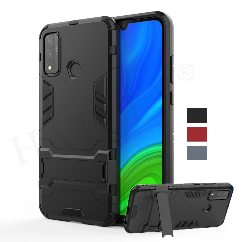 

For Huawei P Smart 2020 2019 Case Cover P Smart Z S Pro Plus Robot Holder Stand Shockproof Bumper Armor Phone Case P Smart 2020