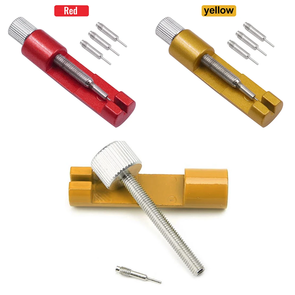 

Watch Link Remover Tool Band Slit Strap Bracelet Pin Adjuster Repair Tools Professional Watch Strap Tool + Extra Pins