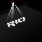 2 шт. для KIA RIO 2 3 4 RIO DC JB UB YB X Line Беспроводная светодиодная наклейка на дверь автомобиля эмблема аксессуары