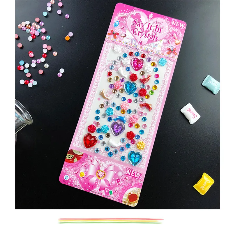 Красочные Стразы наклейки для женщин мобильных телефонов сделай сам ювелирных