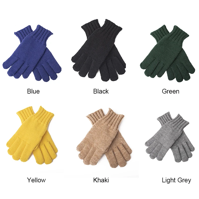 

Full Fingers Knitted Gloves Warm Mitten Winter Favor for Autumn and Winter THIN889