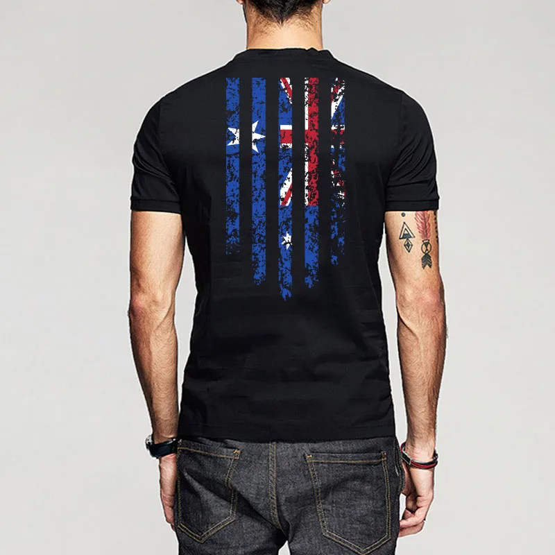 Мужская футболка с принтом флага (любой страны) футболки круглым вырезом из