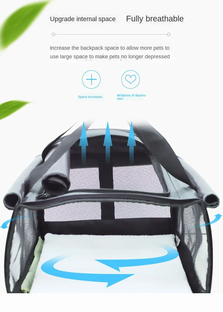 Breathable Collapsible Pet Cart Universal Wheel Portable Bag Out Travel Dog Cat Cage | Дом и сад