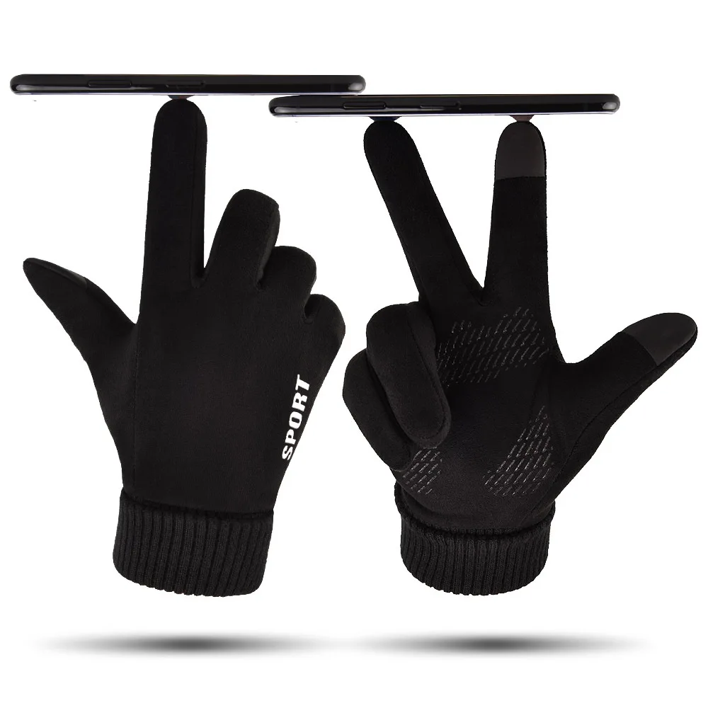 

Unisex Touch Screen Gloves 2021 Autumn Winter Warm Fleece Gloves for Women Men's Driving Riding Thermal Luvas Mittens Guante
