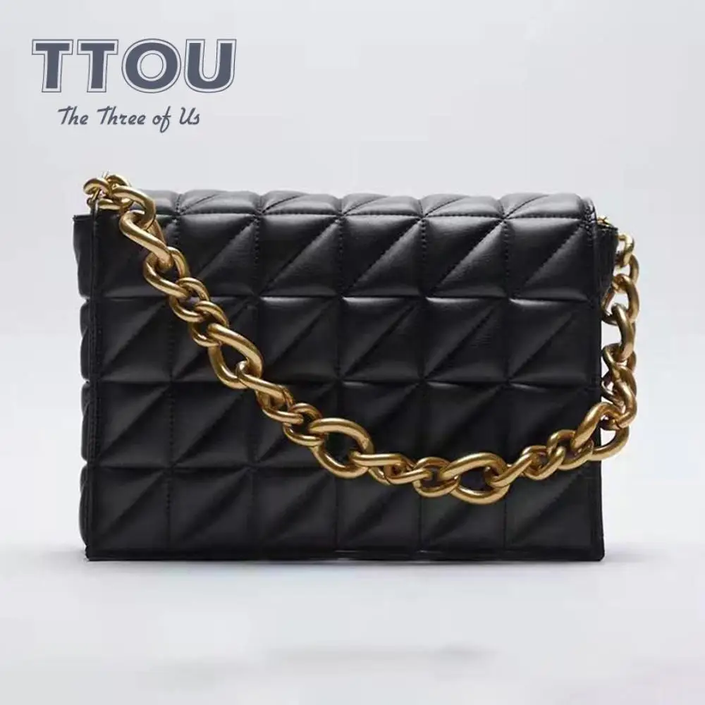 

Luxruy Designer Pu Leather Women Crossbody Bags 2021 Trends Large Capacity Tote Bags Metal Chain Female Travel Shoulder Handbag