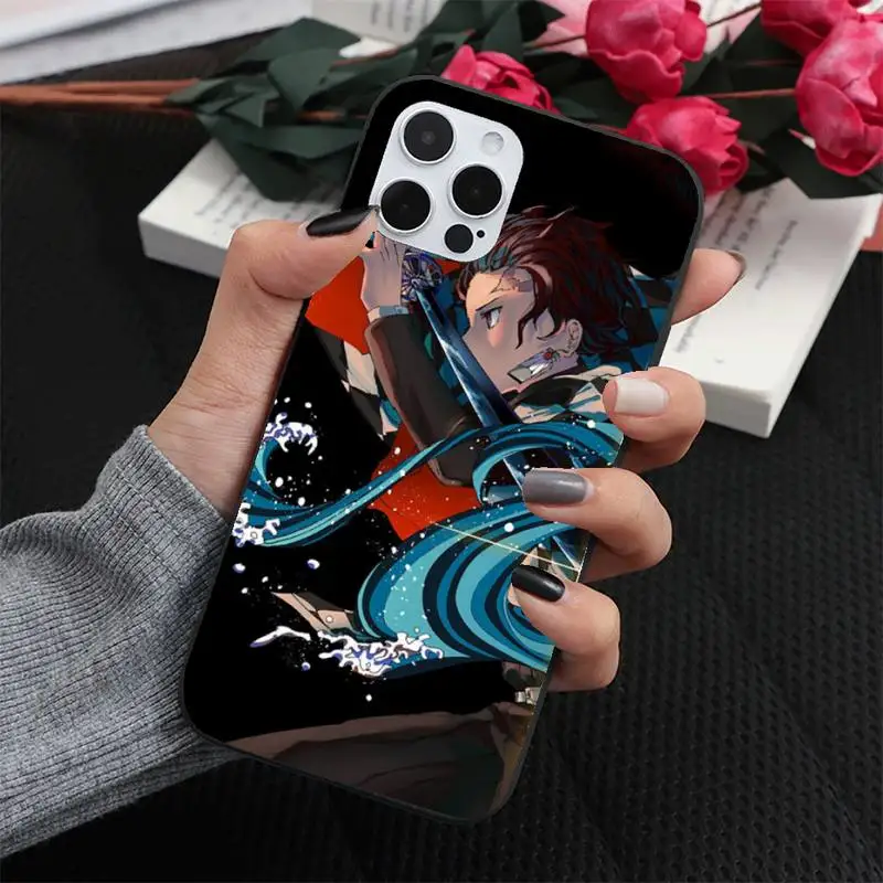 

Demon Slayer Anime Kimetsu No Yaiba Phone Case for iPhone 7 8 11 12 Pro X XS XR Samsung A S 10 20 30 51 Plus pro Max funda cover