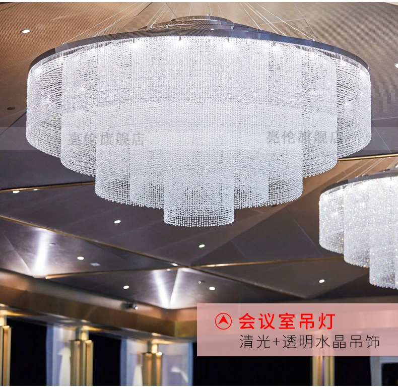 На заказ хрустальный светильник потолочный для отеля лобби бальных клубов