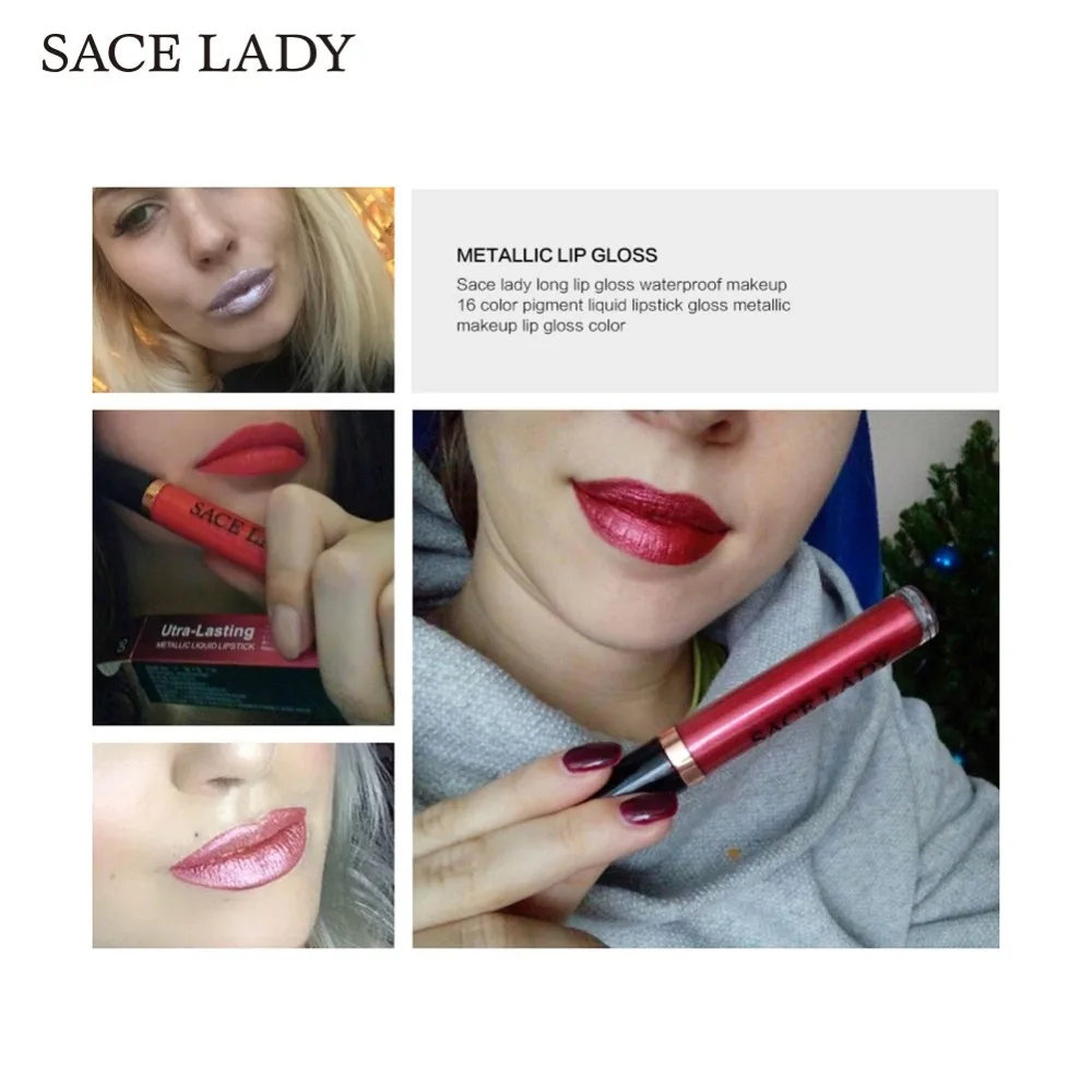 SACE LADY 6 мл/1 5 мл блеск Губная помада Жидкий Макияж Водонепроницаемый