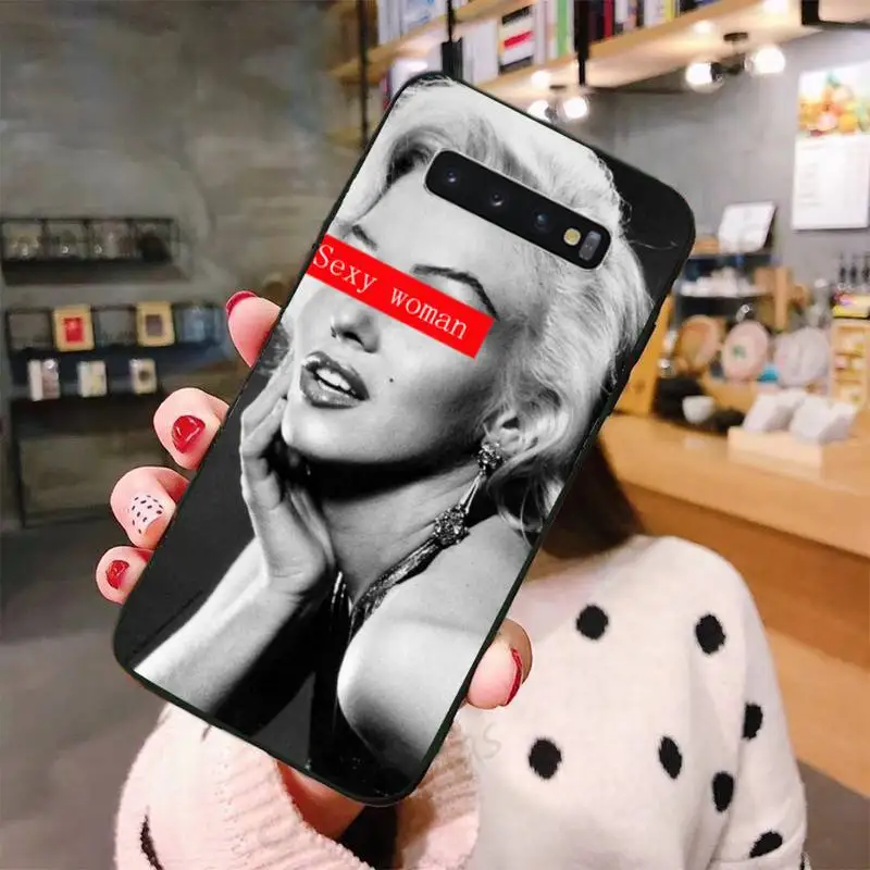 

Sexy girls Marilyn Monroe Phone Cases For Samsung A50 A51 A71 A20E A20S S10 S20 S21 S30 Plus ultra 5G M11 funda shell