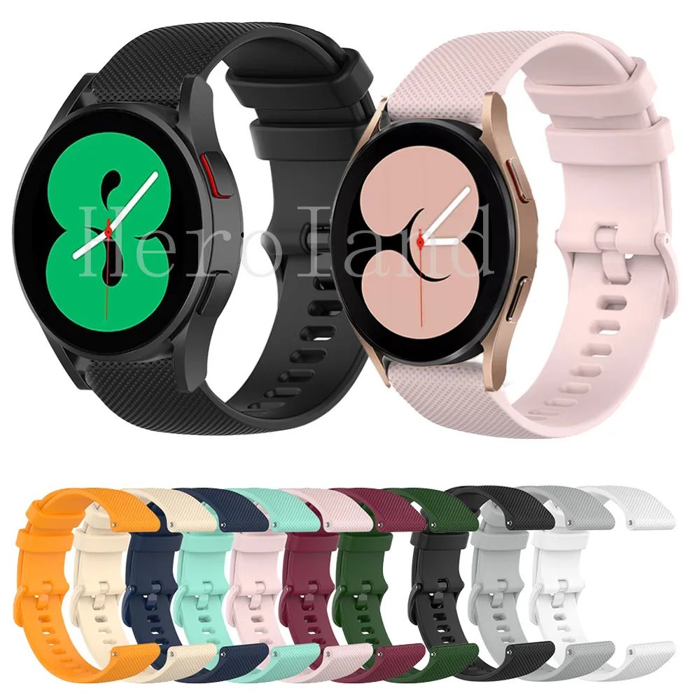 

Strap For Samsung Galaxy watch 4 Classic 42mm 46mm Smart Silicoe Wristband Galaxy watch 4 40mm 44mm Bracelet Belt 20MM Watchband