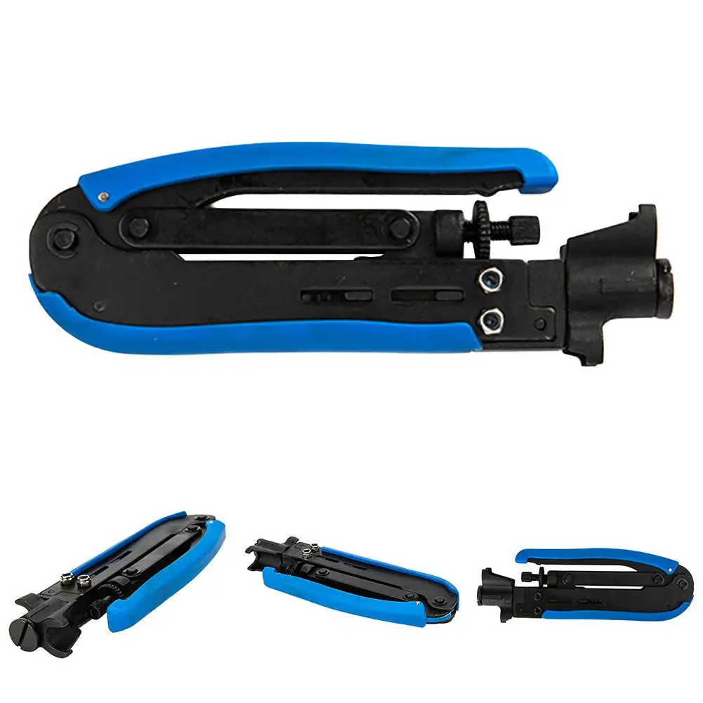 

RG59/6 F Type Connector Crimping Pliers Multi-function Coaxial Compression Pliers Wire Stripper Cable Stripping Crimping Tool