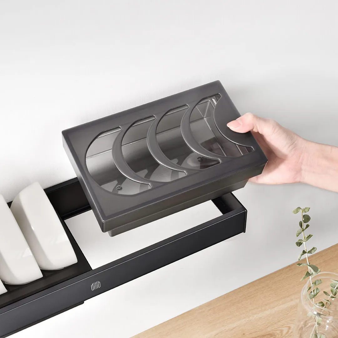 

DABAI Aluminum Alloy Kitchen Pendant Kitchenware Knife And Fork Tableware Shelf Chopstick Holder Lid Space Save Kitchen Items