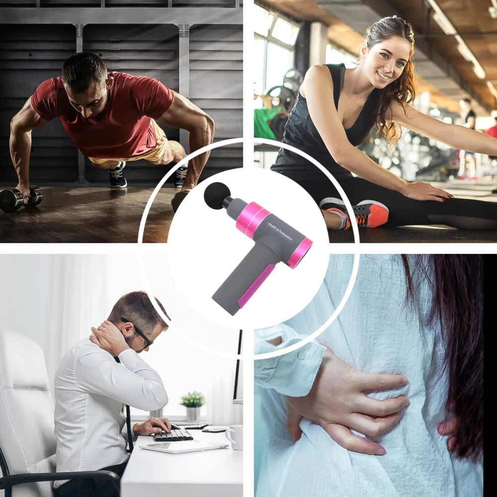 

1pc Electric Fascia Massager USB Charging Muscle Relaxation Massager Vibration Fitness Equipment Muscle Massager (Purple)
