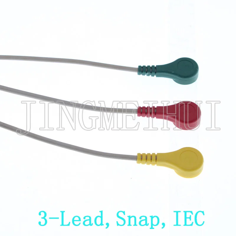 Высокое качество 12pin ЭКГ EKG 3/5 провода цельный кабель и электрод leadwire для Datascope-Mindray