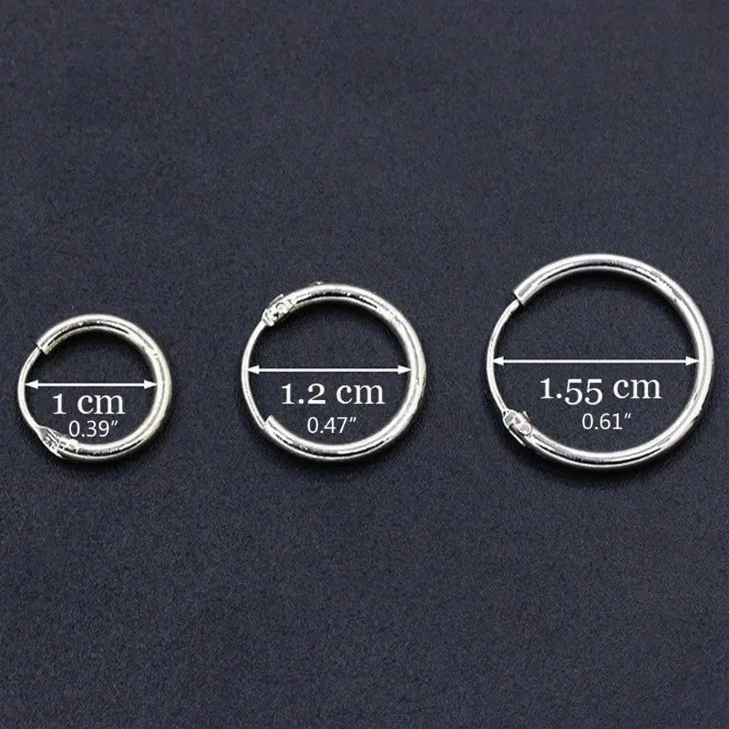

3 Pairs Minimalism Round Circle Earrings Hoop Earrings Women Fashion Jewelry