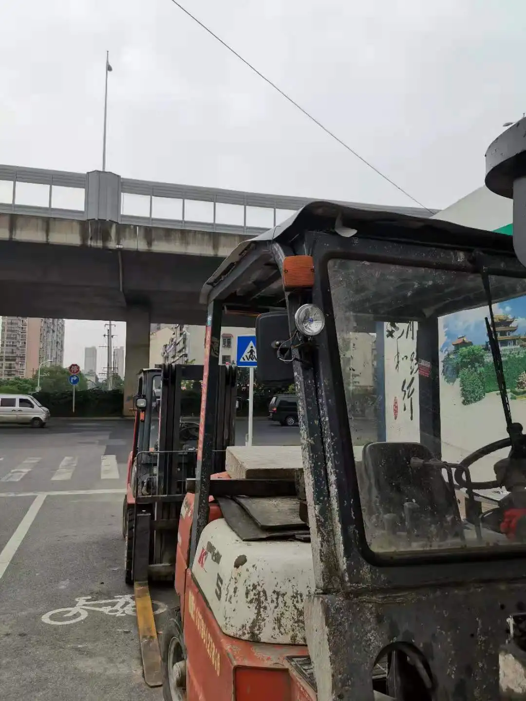 2 шт. светодиодный Квадратный пьедестал стоп для вилочных погрузчиков кабеля