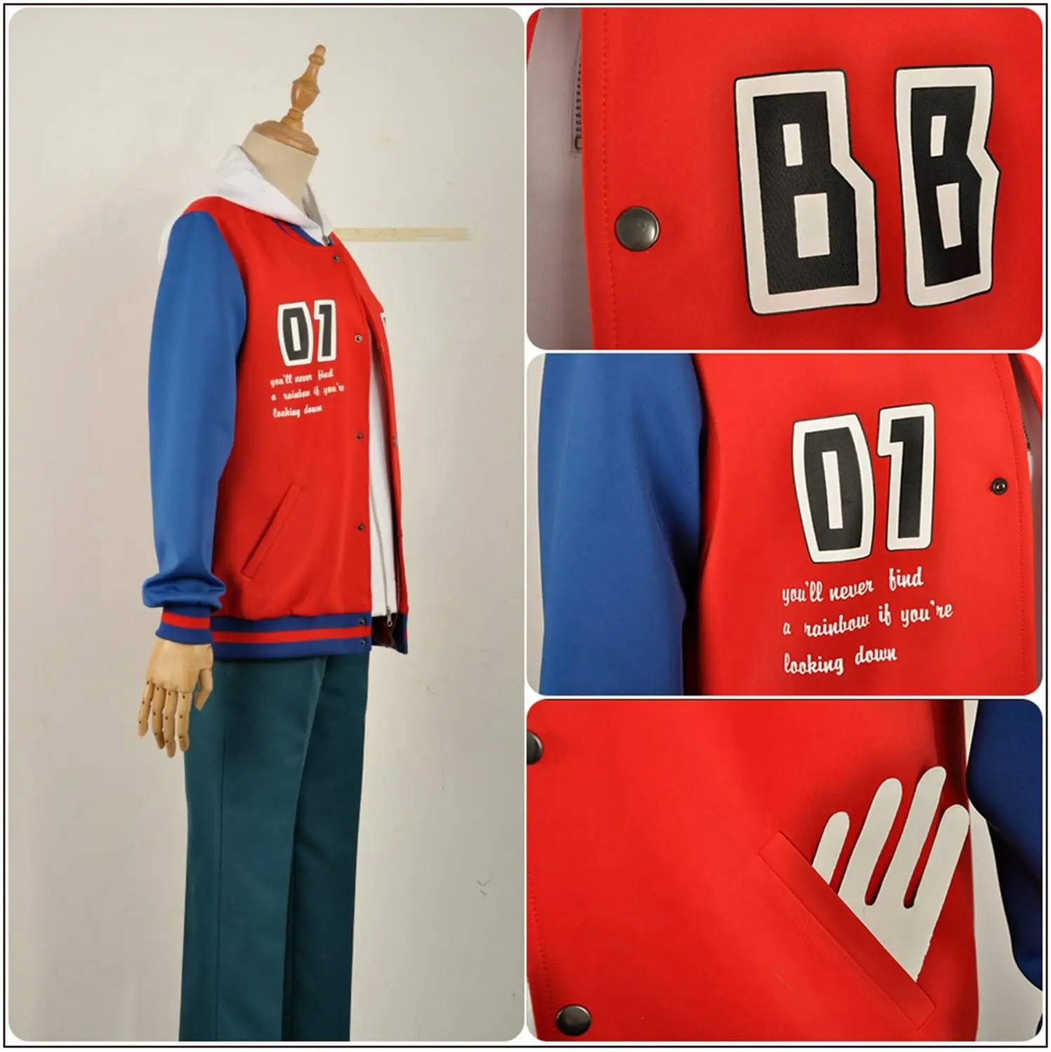 Косплей японский голос актер деление рэп битва Ямада Ичиро красные куртки Штаны