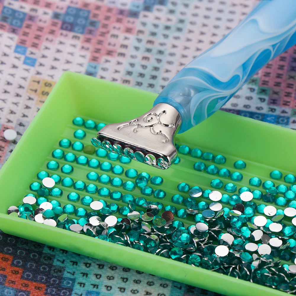 6 штук Горячая DIY иных металлических алмазов картина замена ручки для вышивания