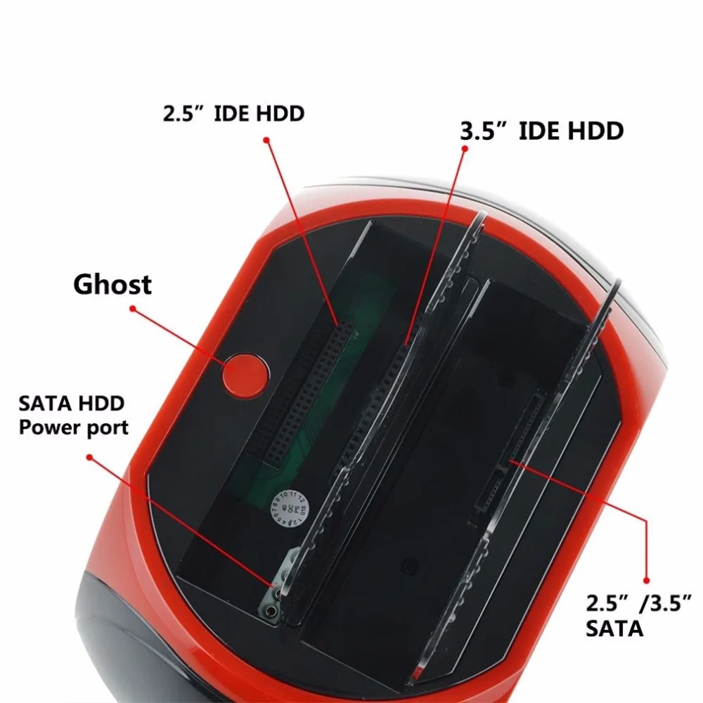 Многофункциональная док станция для чтения карт HDD 2 USB 0 5 дюйма 3 внешний корпус