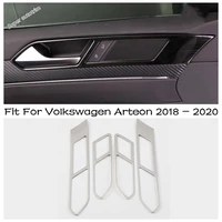 auto inner door handle cover bezel garnish trim inside frame bowl catch stainless steel fit for volkswagen arteon 2018 2020