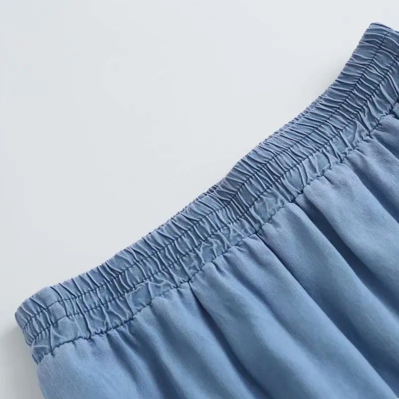 

summer fashion women's skirt plaid denim zaraing female 2021 y2k mini high waist gothic fairy yarn a-line skirt