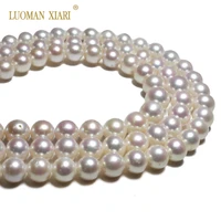 top 100 natural aaa tower nearly round freshwater pearl round pearls beads for jewelry making diy bracelet necklace 11 14mm