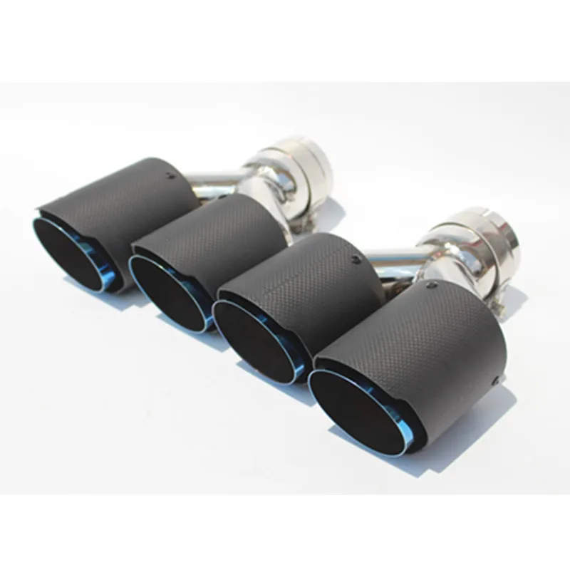 2 шт. матовый глушитель для выхлопной трубы из углеродного волокна 63 мм 89