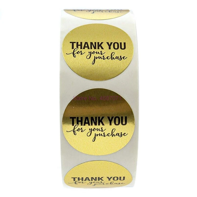 By DHL 20 roll Round Gold THANK YOU Stickers seal labels 500 Labels stickers for Package stationery sticker Bicycle | Спорт и