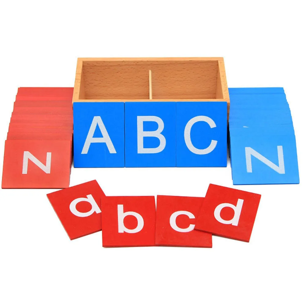 

Монтессори нижний и столичный чехол, наждачная бумага, буквы, коробки, деревянные игрушки, детская развивающая ранняя разработка, обучающий...