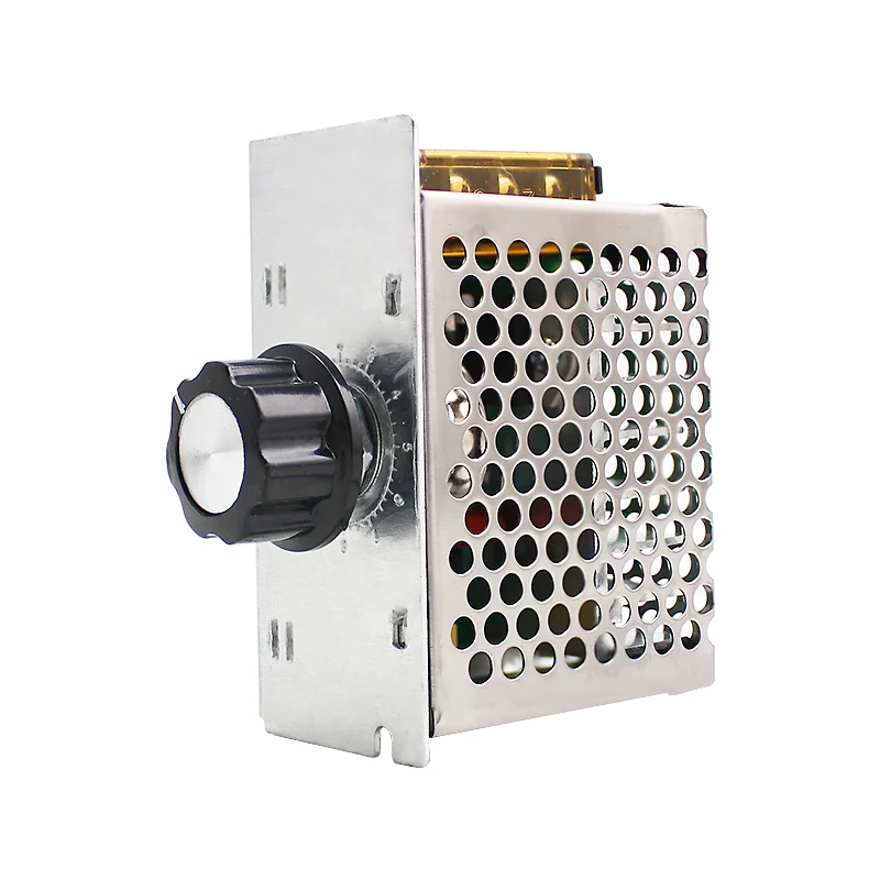 

AC 4000W 220V SCR Voltage Regulator Dimmer Electric Motor Speed Controller Electronic Regulator AC 220 Volt Thermostat 4000W
