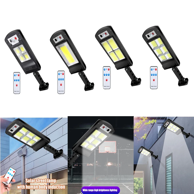 

Waterproof Solar Street Light Human Motion Sensor Wall Light Remote Control Security Lighting Lamp Outdoor Garden Yard 2020NEW