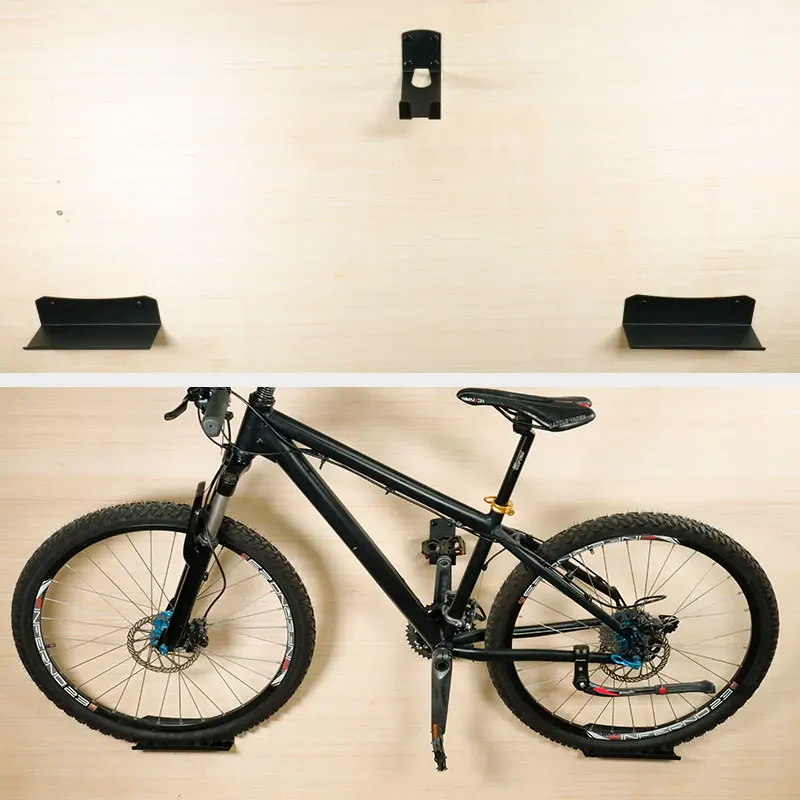 

Bicycle Wall Mount Up to 25KGS Capacity Pedal Hook Wheel Bracket for Bicycle Storage Parking W/ Expansion Bolts