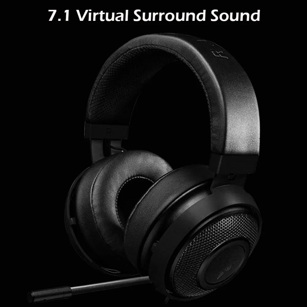 Универсальные наушники razer Kraken V2 3 цветов 3,5 мм, проводные наушники с шумоподавлением, игровая гарнитура с микрофоном