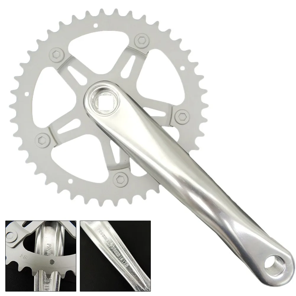 

Mtb Crankset 175mm Alloy Fixie Single Speed Chainset Crank Chainwheel Bicycle Fixie Road New 42T For Variable-speed Chain