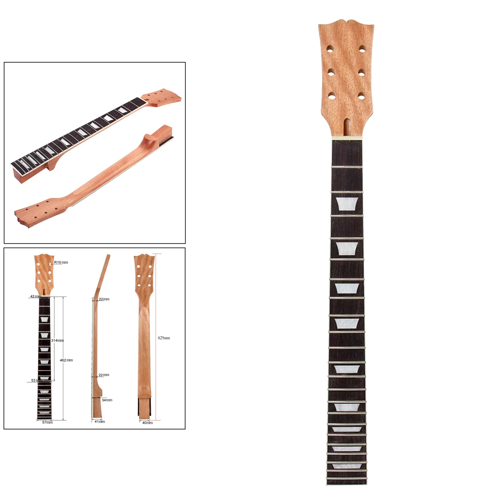 

24.6 Inch DIY Electric Guitar Neck for Fingerboard Sector Exquisite