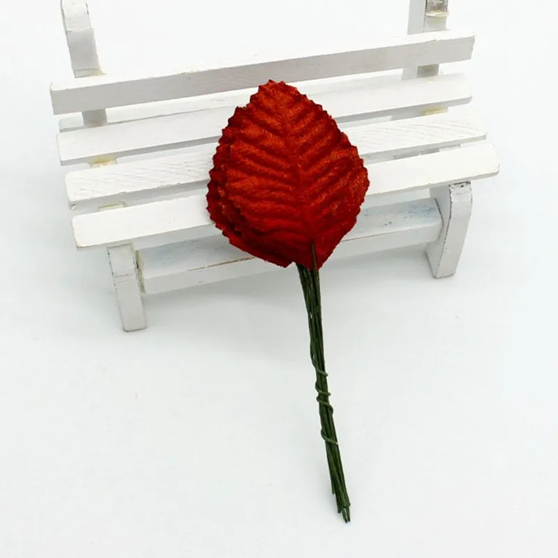 200 шт. Мини Искусственные бархатные листья искусственные цветы сделай сам