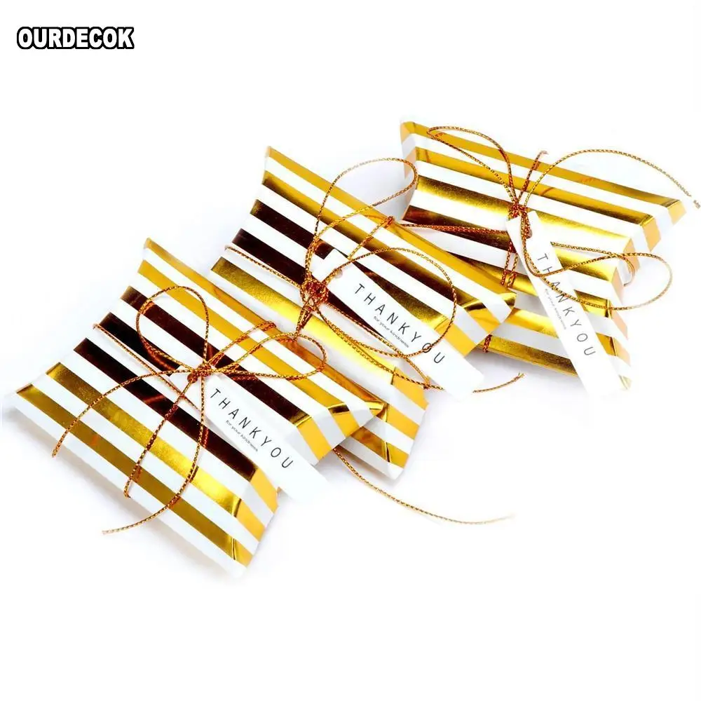 10 шт. Подушка Форма крафт-бумаги коробка для конфет ювелирных изделий из