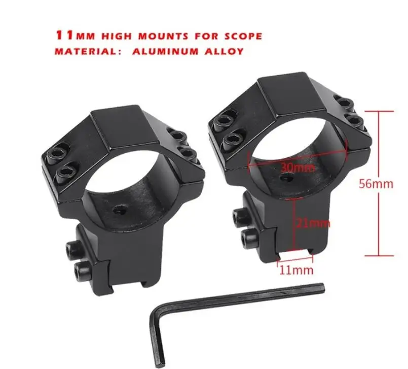 11mm high mounts LEBO 8x32SFSS тактический прицел для AirRifle sniper охотничья Оптика прицел для стрельбы в военном использовании - Цвет: 11mm high mounts