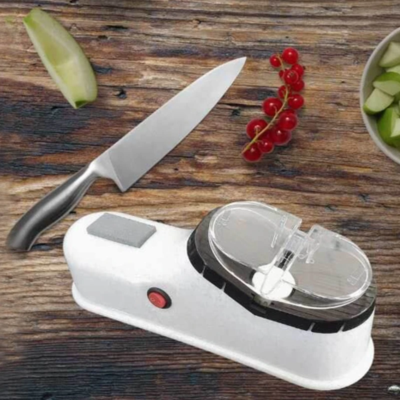 

Электрическая точилка для ножей, USB кухонный быстрой автоматический Профессиональный камень для заточки, многофункциональный бытовой приб...