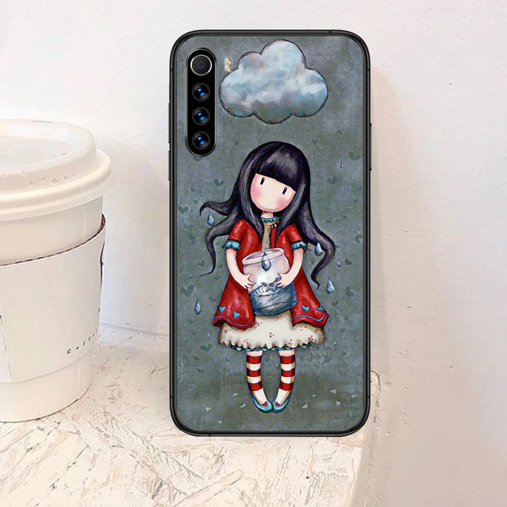 

Cartoon Santoro Gorjuss Phone Case For Xiaomi Redmi Note 7 8 8T 9 9S 4X 7 7A 9A K30 Pro Ultra black Prime 3D Cell Fashion Shell