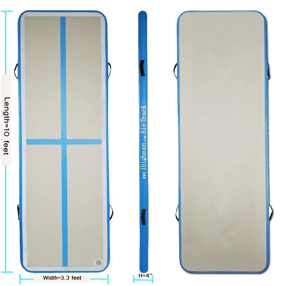 Гимнастический воздушный коврик 500x100x10 см надувной для игр напольный дома |