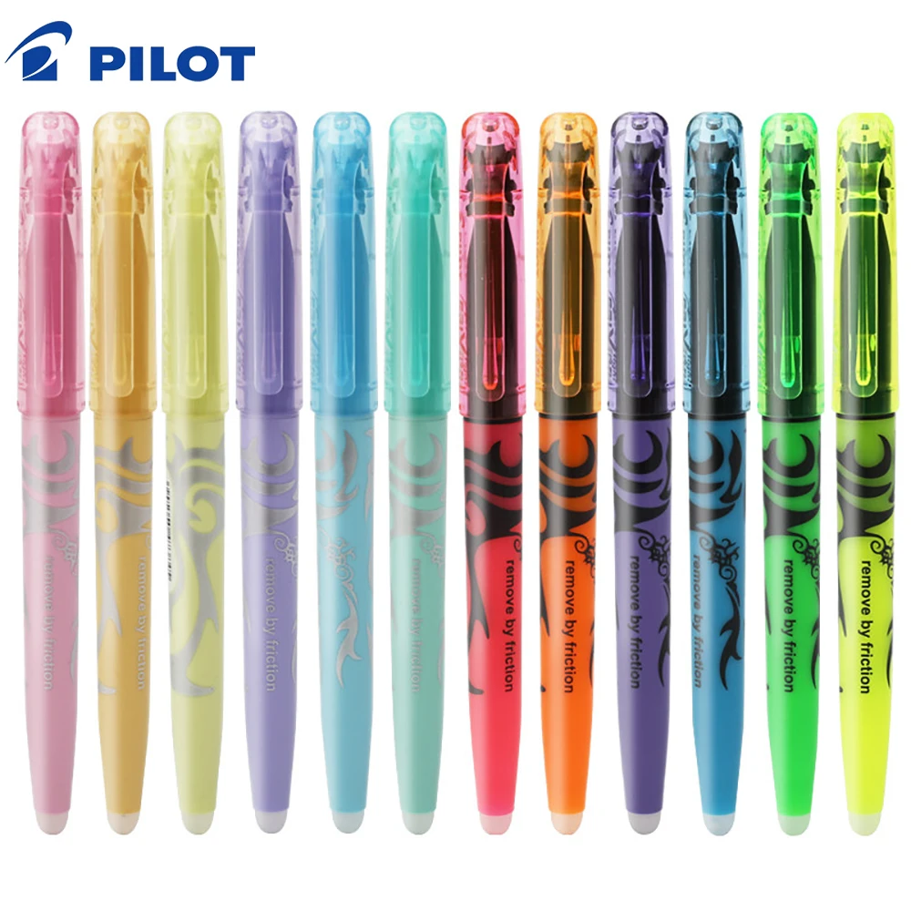 

Set Of 6 PILOT Erasable High Lighters SW-FL Soft Color Series Soft Light Does Not Hurt The Eyes Marker Pen For Students