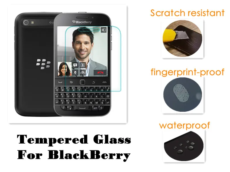 Закаленное стекло для Blackberry Keyone полное покрытие 9H защитная пленка