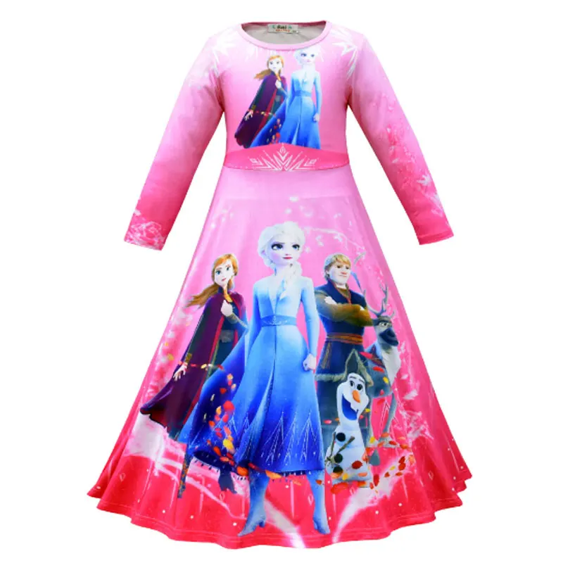 2020 взрывной стиль мультфильм Pocahontas 2 Представление Одежда Платье Эльза длинное