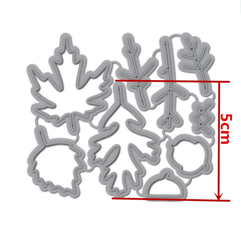 Металлические трафареты с кленовыми листьями и филбертом красивая высечка в