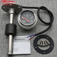 100mm 150mm 200mm 250mm 400mm fuel level sensor 0 190 ohm 240 33ohm water level guage meter 52mm gauge for marine boat car truck