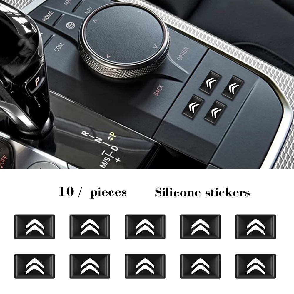 10PCS Car Epoxy Resin Sticker Styling Emblem Badge Decals For Citroen C4 C1 C5 C3 C6 C8 DS C-ELYSEE VTS C4l Xantia DS3 | Автомобили и